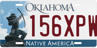 OK license plate 156XPW