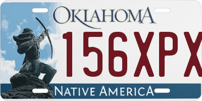 OK license plate 156XPX