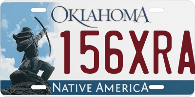 OK license plate 156XRA