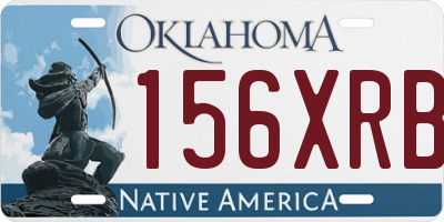OK license plate 156XRB