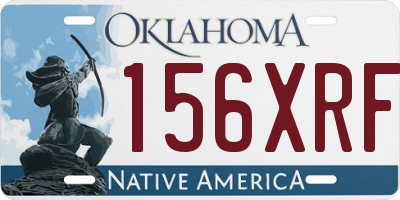 OK license plate 156XRF