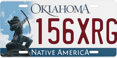 OK license plate 156XRG