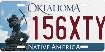 OK license plate 156XTY