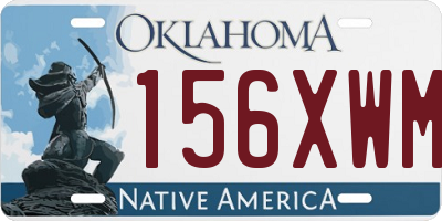 OK license plate 156XWM