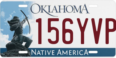 OK license plate 156YVP