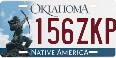 OK license plate 156ZKP