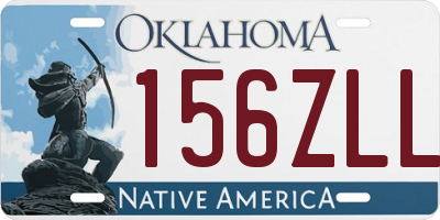 OK license plate 156ZLL