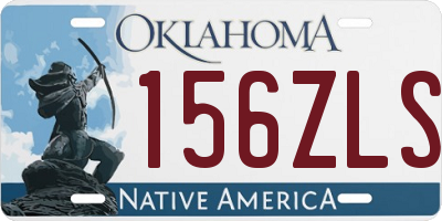 OK license plate 156ZLS