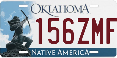 OK license plate 156ZMF