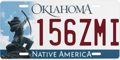 OK license plate 156ZMI