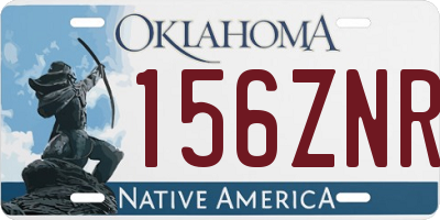 OK license plate 156ZNR