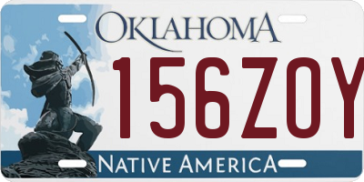 OK license plate 156ZOY