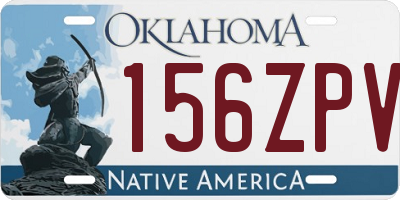 OK license plate 156ZPV