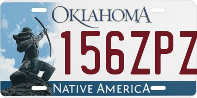 OK license plate 156ZPZ