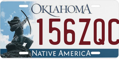 OK license plate 156ZQC