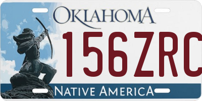OK license plate 156ZRC