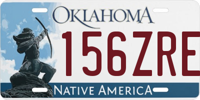OK license plate 156ZRE