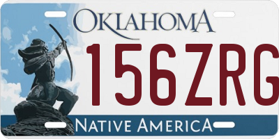 OK license plate 156ZRG