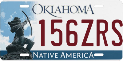 OK license plate 156ZRS