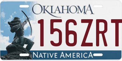 OK license plate 156ZRT