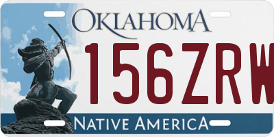 OK license plate 156ZRW