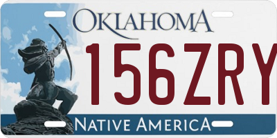 OK license plate 156ZRY