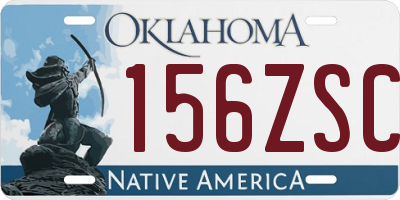 OK license plate 156ZSC