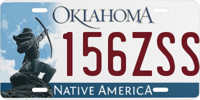 OK license plate 156ZSS