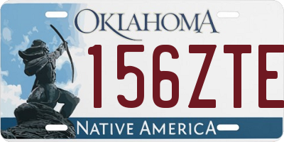 OK license plate 156ZTE
