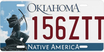 OK license plate 156ZTT