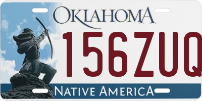 OK license plate 156ZUQ