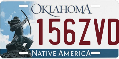 OK license plate 156ZVD