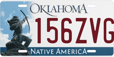 OK license plate 156ZVG