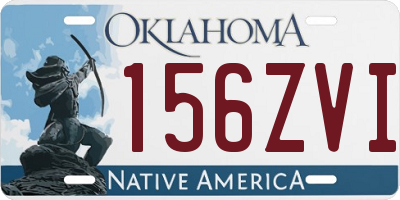 OK license plate 156ZVI