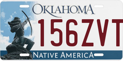 OK license plate 156ZVT