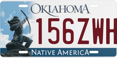 OK license plate 156ZWH