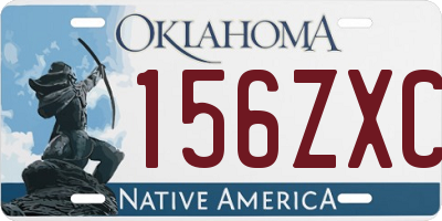 OK license plate 156ZXC