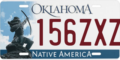 OK license plate 156ZXZ