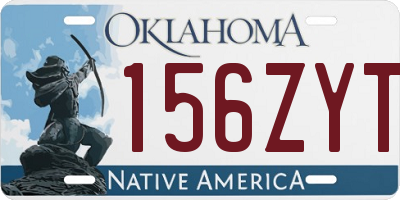 OK license plate 156ZYT