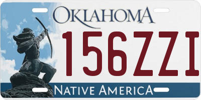 OK license plate 156ZZI