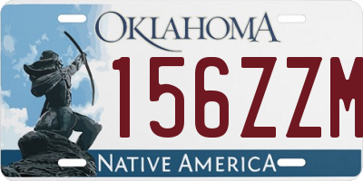 OK license plate 156ZZM