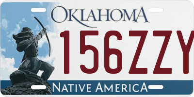 OK license plate 156ZZY