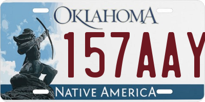 OK license plate 157AAY