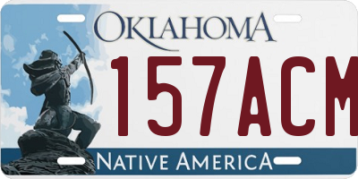 OK license plate 157ACM