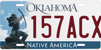 OK license plate 157ACX