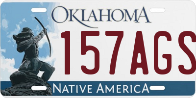 OK license plate 157AGS
