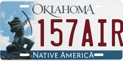 OK license plate 157AIR