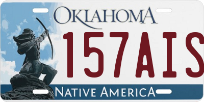 OK license plate 157AIS