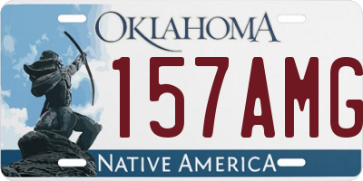 OK license plate 157AMG