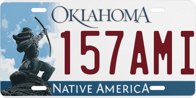 OK license plate 157AMI